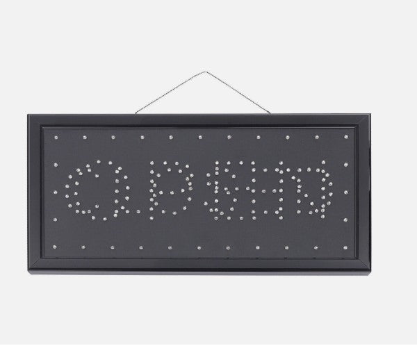 Open/Closed LED Business Sign - Bright Neon Wall Light for Store, Café & Shop