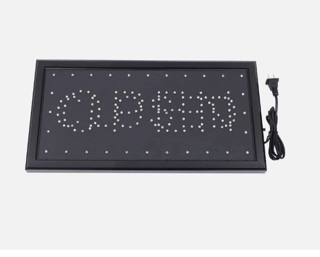 Open/Closed LED Business Sign - Bright Neon Wall Light for Store, Café & Shop