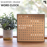 LED Word Clock – Modern Text Display Wall Clock for Home Decor