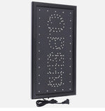 Open/Closed LED Business Sign - Bright Neon Wall Light for Store, Café & Shop