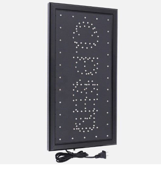 Open/Closed LED Business Sign - Bright Neon Wall Light for Store, Café & Shop