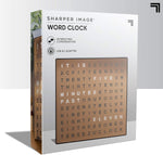 LED Word Clock – Modern Text Display Wall Clock for Home Decor