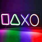 LED Neon Geometric Shapes - Aesthetic Wall Decor for Bedroom, Gaming Room & Office