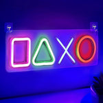 LED Neon Geometric Shapes - Aesthetic Wall Decor for Bedroom, Gaming Room & Office