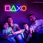 LED Neon Geometric Shapes - Aesthetic Wall Decor for Bedroom, Gaming Room & Office
