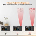 Smart LED Projection Clock – Digital Alarm Clock with Indoor Outdoor Thermometer