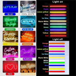 LED Neon Name Sign - Personalized Wall Light for Bedroom, Wedding & Room Decor