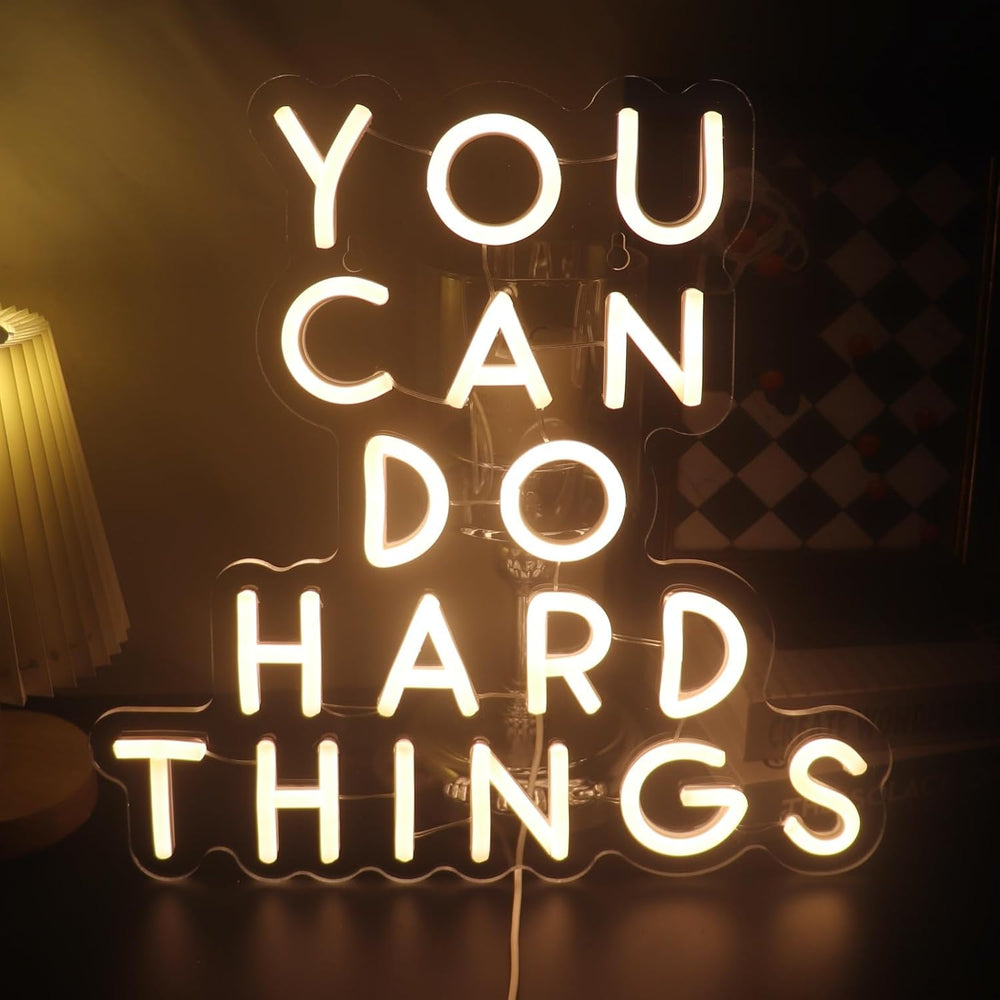 LED Neon Quote Sign - Personalized & Aesthetic Wall Light for Bedroom, Office & Room Decor