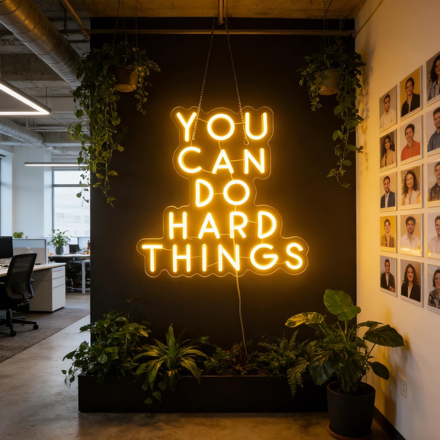 LED Neon Quote Sign - Personalized & Aesthetic Wall Light for Bedroom, Office & Room Decor