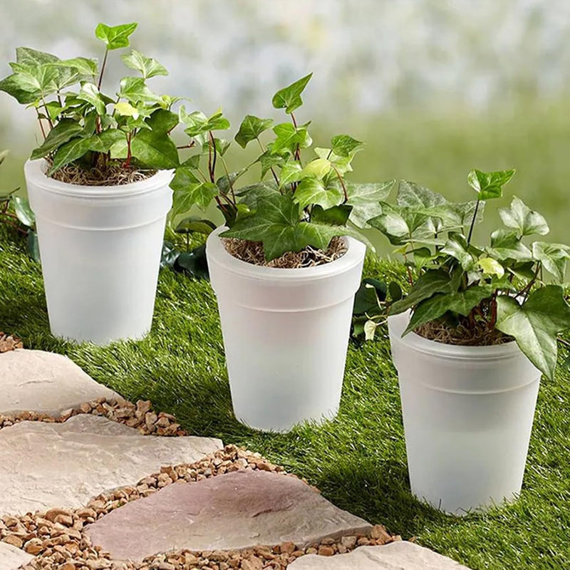 Solar LED Illuminated Planter Pots – Modern Glow Pots for Indoor & Outdoor Decor