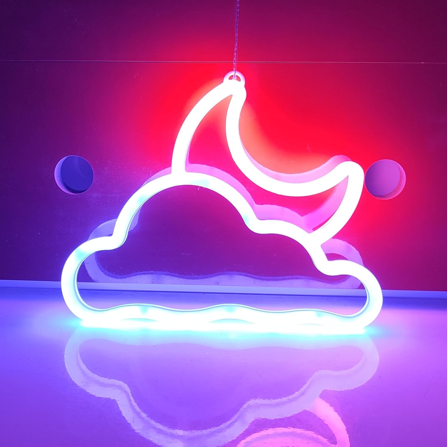 2-Sided LED Neon Sign - Double-Sided Illuminated Wall Light for Store, Bar & Business