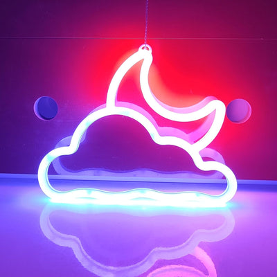 2-Sided LED Neon Sign - Double-Sided Illuminated Wall Light for Store, Bar & Business