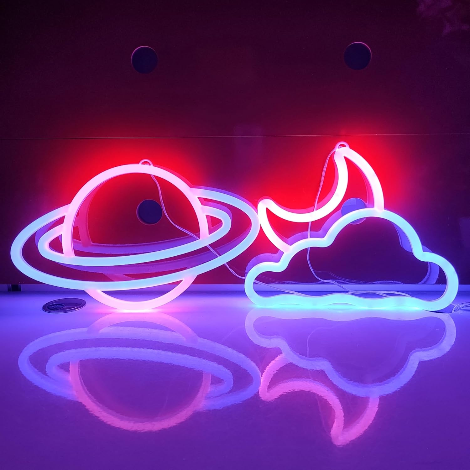 2-Sided LED Neon Sign - Double-Sided Illuminated Wall Light for Store, Bar & Business