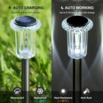 10-Pack Solar LED Pathway Lights – Waterproof Outdoor Garden Lighting