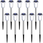 10-Pack Solar LED Pathway Lights – Waterproof Outdoor Garden Lighting