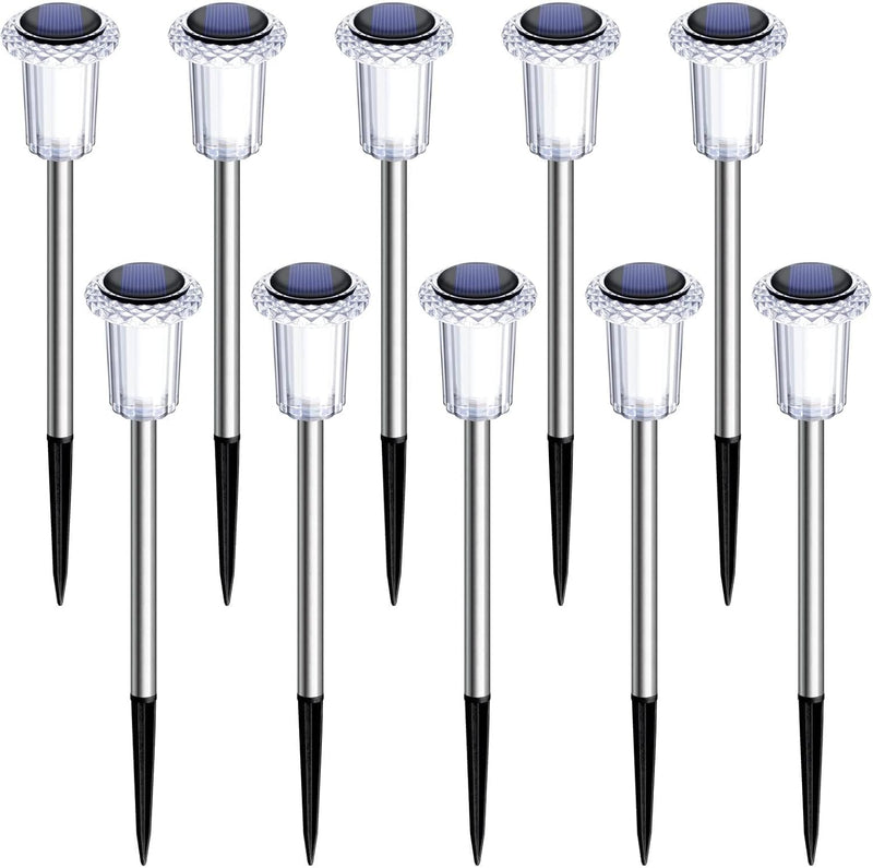 10-Pack Solar LED Pathway Lights – Waterproof Outdoor Garden Lighting
