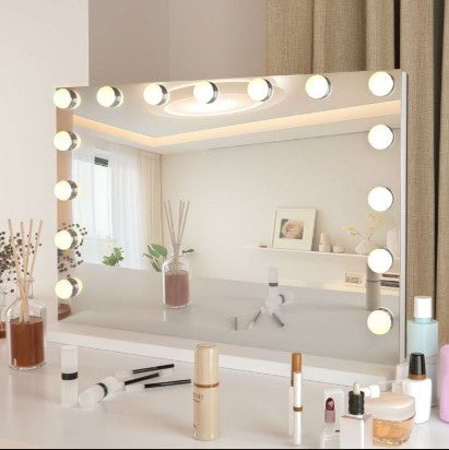 Hollywood Style LED Vanity Mirror - Lighted Makeup Mirror for Bedroom, Dressing Table & Beauty Room
