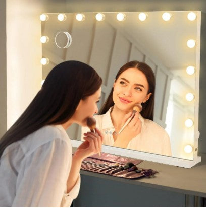 Hollywood Style LED Vanity Mirror - Lighted Makeup Mirror for Bedroom, Dressing Table & Beauty Room
