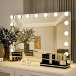 Hollywood Style LED Vanity Mirror - Lighted Makeup Mirror for Bedroom, Dressing Table & Beauty Room