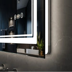Smart LED Bathroom Mirror 24" x 32" - Lighted Vanity Mirror with Touch Control for Home & Bathroom