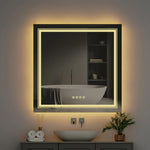 RGB LED Vanity Mirror - Color-Changing Lighted Makeup Mirror for Bedroom & Beauty Room