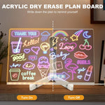 LED Memo Mirror - Lighted Writable Vanity Mirror for Notes, Messages & Bedroom Decor