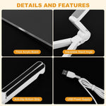 LED Memo Mirror - Lighted Writable Vanity Mirror for Notes, Messages & Bedroom Decor