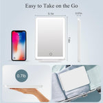 LED Handheld Mirror - Portable Lighted Makeup Mirror for Travel, Beauty & Daily Use