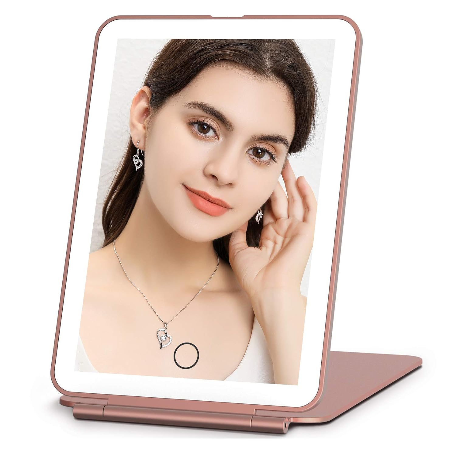 LED Handheld Mirror - Portable Lighted Makeup Mirror for Travel, Beauty & Daily Use