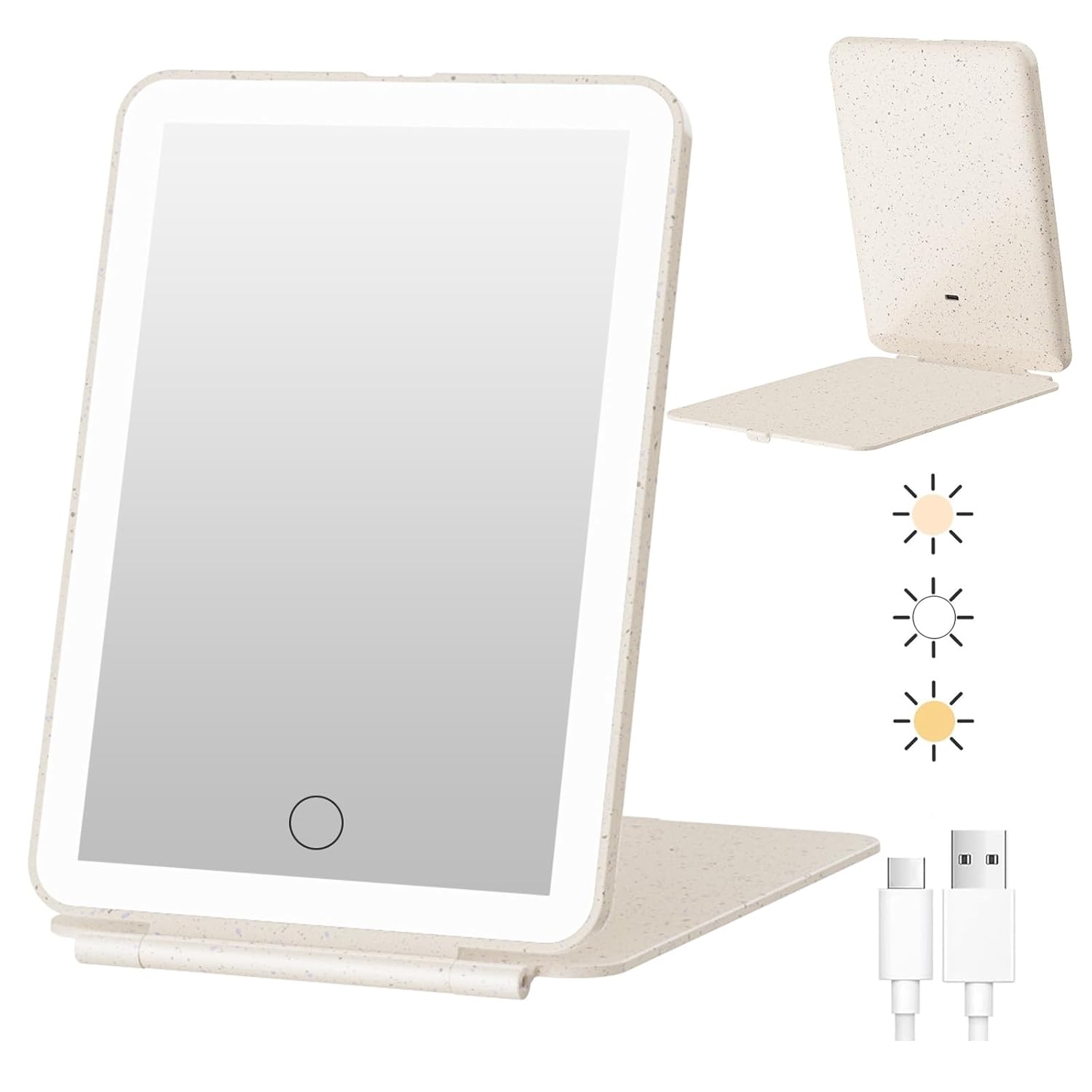 LED Handheld Mirror - Portable Lighted Makeup Mirror for Travel, Beauty & Daily Use