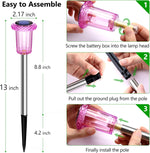 10-Pack Solar LED Pathway Lights – Waterproof Outdoor Garden Lighting