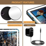 Smart LED Mirror with Bluetooth 32" x 21.7" – Touch Control Vanity Mirror with Built-in Speakers