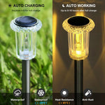 10-Pack Solar LED Pathway Lights – Waterproof Outdoor Garden Lighting