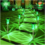 10-Pack Solar LED Pathway Lights – Waterproof Outdoor Garden Lighting