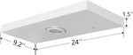White LED Floating Shelf 24in – Wall Mounted LED Display Shelf for Home & Bedroom Decor