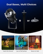 4-Pack RGB LED Outdoor Planters – Waterproof Color Changing Garden Pots