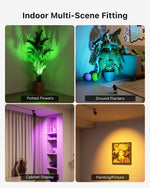 4-Pack RGB LED Outdoor Planters – Waterproof Color Changing Garden Pots