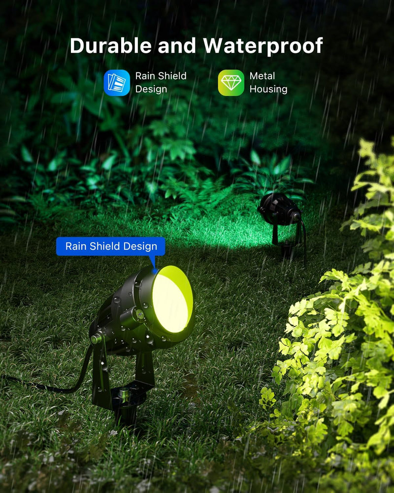 4-Pack RGB LED Outdoor Planters – Waterproof Color Changing Garden Pots