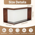 LED Illuminated Corner Shelf (Set of 3) – Modern Floating Corner Wall Shelf with Ambient Lighting