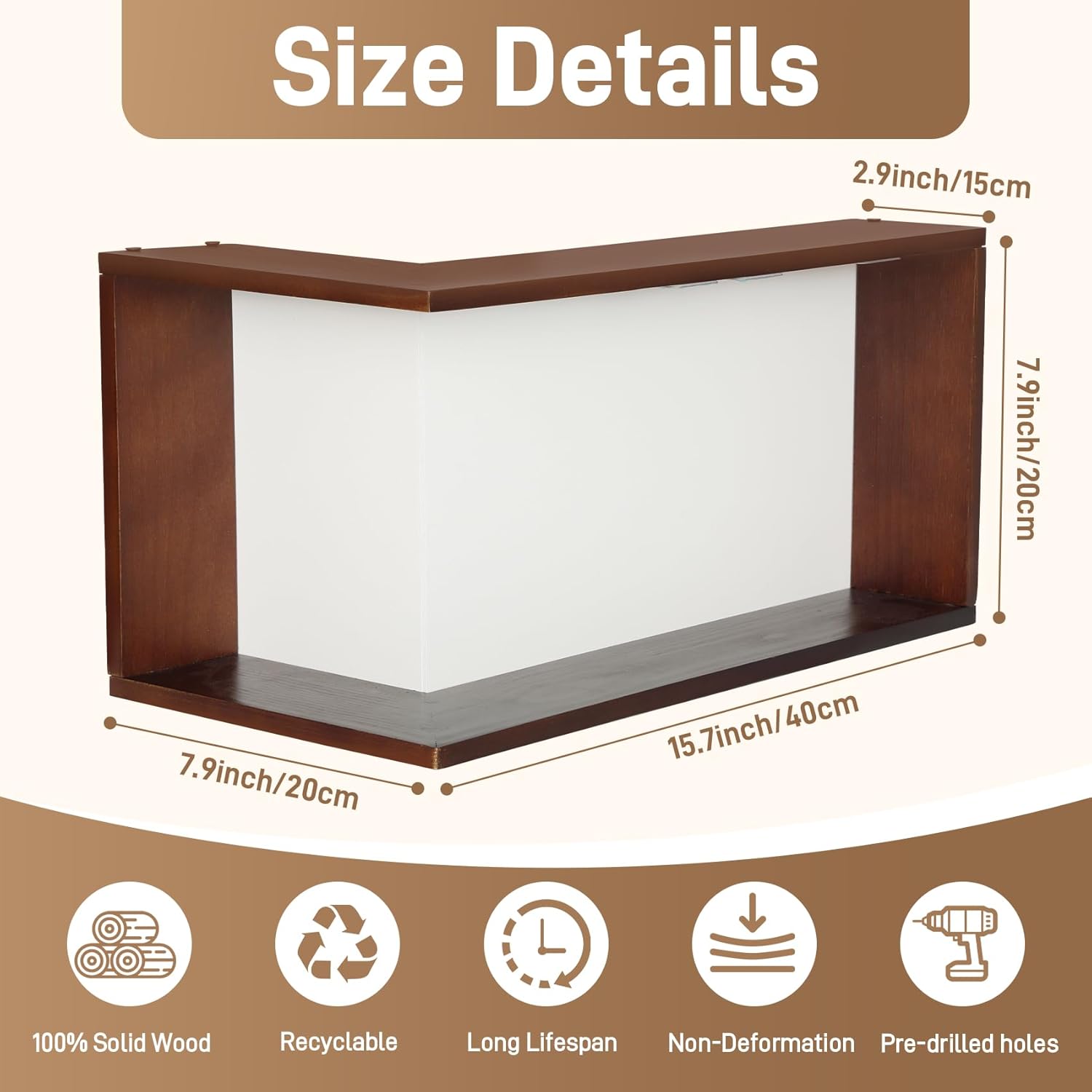 LED Illuminated Corner Shelf (Set of 3) – Modern Floating Corner Wall Shelf with Ambient Lighting