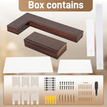 LED Illuminated Corner Shelf (Set of 3) – Modern Floating Corner Wall Shelf with Ambient Lighting