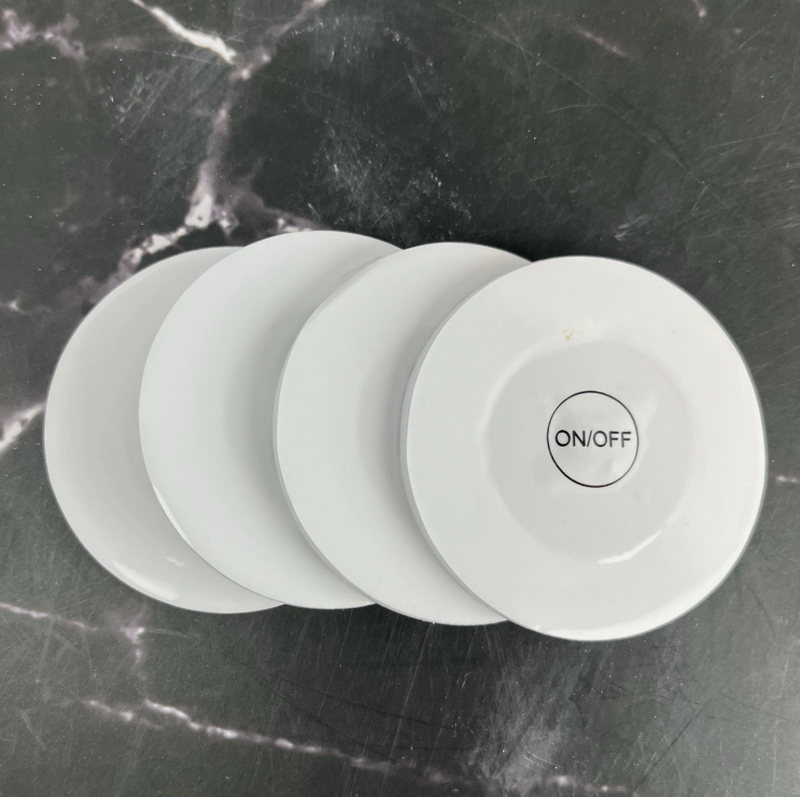 LED Coasters Set of 4 – White Light Up Drink Coasters