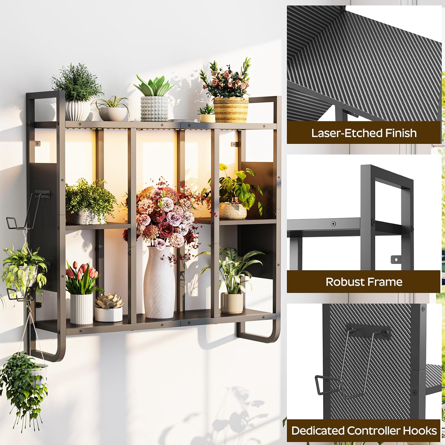 LED Gaming Shelf – RGB Floating Wall Shelf for Gaming Setup & Controller Display