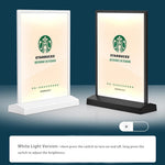 LED Acrylic Sign Holder – Illuminated Display Stand for Business