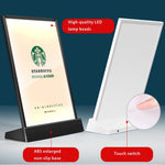 LED Acrylic Sign Holder – Illuminated Display Stand for Business