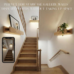 24" LED Picture Ledge Shelf – Modern Floating Wall Shelf for Photos & Art with Ambient Lighting