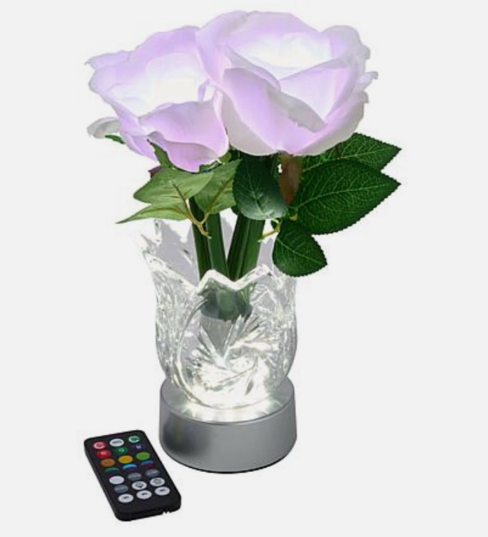 LED Decorative Vases – Rechargeable LED Color changing Flower Light