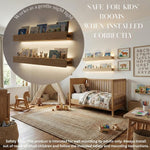 24" LED Picture Ledge Shelf – Modern Floating Wall Shelf for Photos & Art with Ambient Lighting