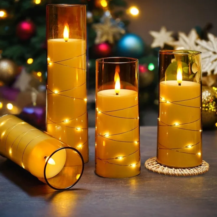 LED Flameless Candles Set – Realistic Flickering Battery Candles