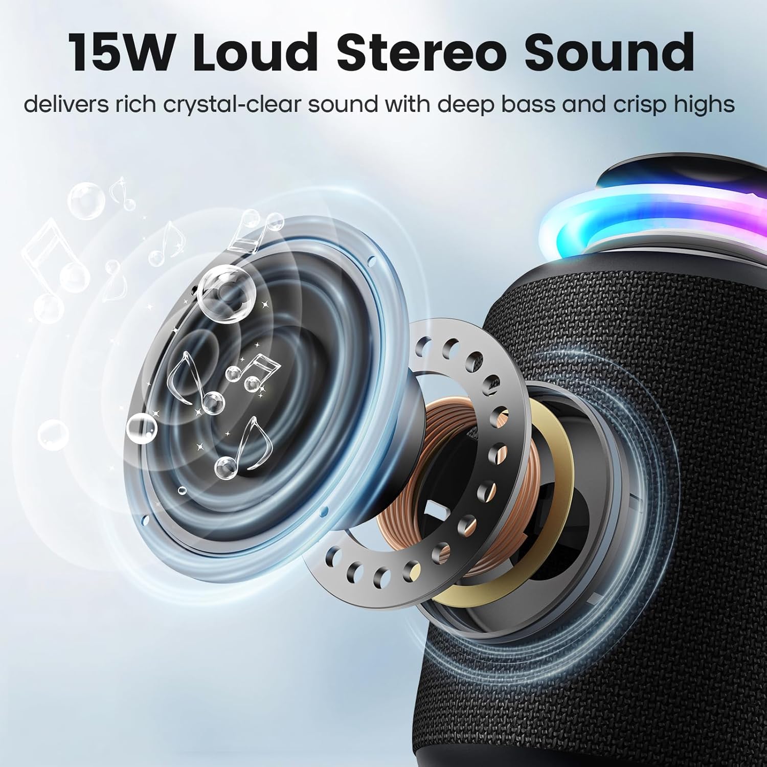 LED Bluetooth Speaker Light – Color Changing Wireless Party Speaker